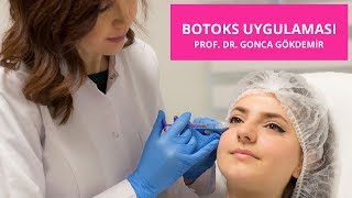 Alın kırışıklıkları için botoks uygulaması  Prof Dr Gonca Gökdemir [upl. by Walcott35]