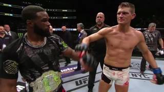 UFC 205 Tyron Woodley amp Stephen Thompson Octagon Interview [upl. by Ahsenak818]