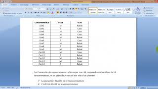 Statistique S1 partie 2 quot Application 1 quot [upl. by Alimat902]