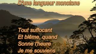 CHANSON DAUTOMNE DE PAUL VERLAINE LISONS LE POEME [upl. by Phenice]