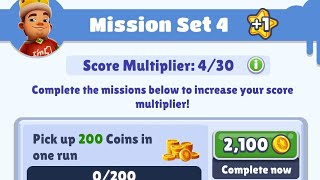 SUBWAY SURFERS DAILY MISSION SET 4PLAY4KIDS subswaysurfer [upl. by Oakley]