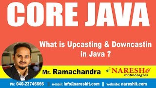 Core Java Tutorial  What is Upcasting amp Downcasting in Java   MrRamchander [upl. by Norvall804]