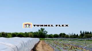 Installation of Tunnel Flex Retractable Low Tunnel System  Dubois Agrinovation [upl. by Oicnerolf786]