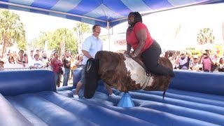 Mechanical Bull Riding Fail [upl. by Rog289]