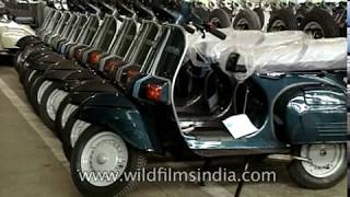 Bajaj Chetak scooter factory in India  two wheelers for the masses archival [upl. by Mas]