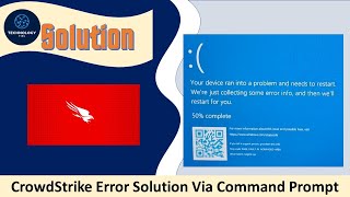 How to fix CrowdStrike Error Issue BSOD Solution via Command Prompt [upl. by Ekalb]