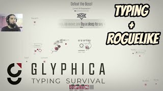 Killing Your Enemies by Typing In A Bullet Heaven Roguelike  Glyphica Typing Survival  Part 1 [upl. by Laurin]