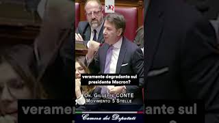 CONTE vs MELONI quotIL PROBLEMA È LA MIA POCHETTE O IL SUO ELMETTOquot news shorts [upl. by Ahtnahc]