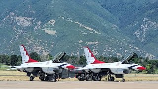 US Air Force Thunderbirds at Hill AFB Air Show [upl. by Annirok]