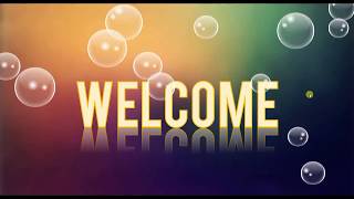 Animated Welcome Screen with Water Bubbles in PowerPoint [upl. by Sisi]