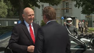 New UK defence minister visits German counterpart in Berlin to tighten cooperation [upl. by Lawrence771]