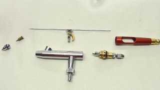 Cleaning an Airbrush  during and after spraying [upl. by Dnaltroc882]