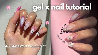 how to do gel x nails at HOME  Amazon Products full tutorial EASY born pretty polish [upl. by Sallyanne]