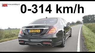 MercedesAMG S63 0  314 kmh 195 mph TOP SPEED [upl. by Tab]