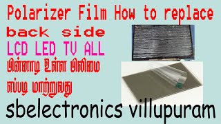 LCD TV Polarizer Film back side How to replace [upl. by Okwu]