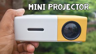 Cheap Pocket Projector for Fun  Mini LED Projector Review amp Demo YG300 [upl. by Hayidah270]