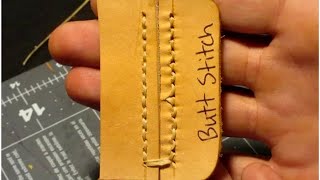 7 Different Ways to Stitch Leather by Hand [upl. by Zorina]