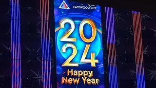 Happy New Year  Fireworks display at Eastwood City EastwoodNYE2024 NYE2024 [upl. by Mishaan]