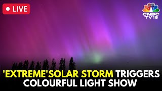 Northern Lights LIVE Auroras Illuminate The Night Sky Around The World  Solar Storm News  N18G [upl. by Fuller]