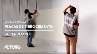 ¿Cómo instalar placas de fibrocemento Superboard de Eternit [upl. by Kere]