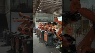 KUKA KR210 R2700 extra robots testing robotarm robot industrialrobot robotic [upl. by Attoynek344]