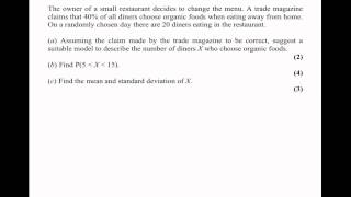 Binomial Distribution Past Paper Questions [upl. by Granniah]