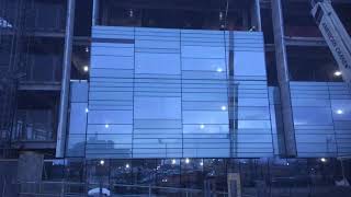 Curtain Wall Installation at Nationwide Childrens Livingston Ambulatory Center LAC [upl. by Nelleoj]