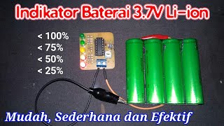 37V Liion Battery Level Indicator  Modifikasi Indikator Level Baterai untuk Liion 37V  Fareed [upl. by Ellimac369]