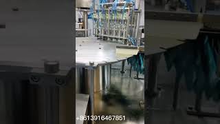 Automatic 6 nozzle rotary spout pouch energy drinks juice filling and capping machine [upl. by Adelia]