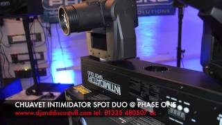 Chauvet intimidator spot duo  Phase one dj store [upl. by Zumwalt]