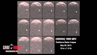 PRIMERAS IMÁGENES REVELAN QUE ASTEROIDE 1998 QE2 TIENE SU PROPIA LUNA 30 DE MAYO 2013 [upl. by Aleehs]