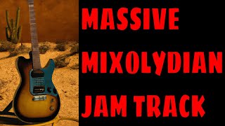 Massive Mixolydian Jam Rock  Guitar Backing Track in G [upl. by Caressa]