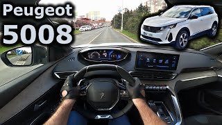 2021 Peugeot 5008 GT PureTech 180 facelift  POV test drive [upl. by Hars938]