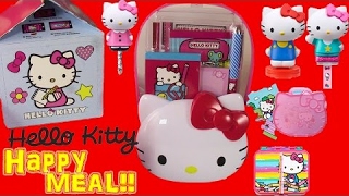 HELLO KITTY 2015 McDonalds Happy Meal Toys Complete Set amp Surprise TOY HAUL [upl. by Leiria870]