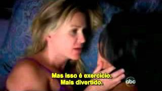 Callie and Arizona funny scene in bed Greys Anatomy 07x04 [upl. by Akkim]