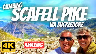 Dangerous Scafell Pike from Wasdale via Mickledore Wainwright lakedistrict scafellpike hiking [upl. by Anna-Diana]