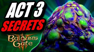 ALL Act 3 Secrets You May Have Missed in Baldurs Gate 3 [upl. by Ledif]