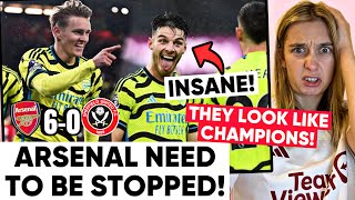 I Hate How Good They Are Odegaard amp Havertz Unreal Arsenal 60 Sheffield United Reaction [upl. by Powder]