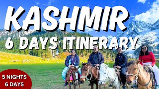 Kashmir  6 Days Itinerary  AZ Guide  Gulmarg  Sonmarg  Pahalgam [upl. by Nelrac]