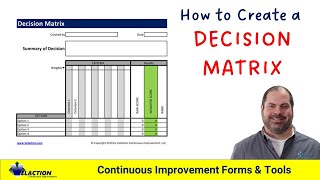 How To Create A Decision Matrix [upl. by Lechar620]