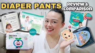 BABY PANTS DIAPER REVIEW amp COMPARISON  Mommy Nins Review  Nins Po [upl. by Trudnak]