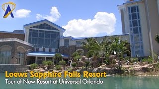 Tour of Loews Sapphire Falls Resort at Universal Orlando [upl. by Aivle875]