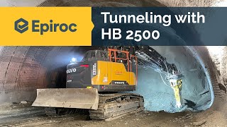 Tunneling with the Hydraulic Breaker HB 2500 [upl. by Sanbo626]