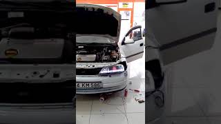 Opel Astra  G  kasa mercek far  şeytan göz  far içi kayan LED  LED Xenon çalışmamız [upl. by Ardyce]