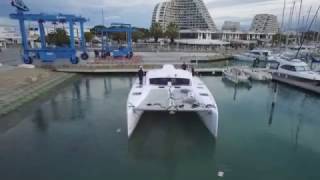 Launching Outremer 45 quotLa Vagabondequot [upl. by Yeliah642]