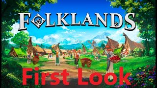 Folklands  First Look  A Retro City Colony builder that gives you old vibes [upl. by Elleirol]