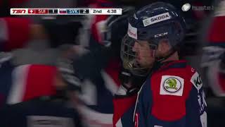 Hlinka Gretzky cup 2018 Slovakia  Switzerland goal Maxim Cajkovic [upl. by Grory701]