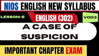 nios new syllabus 2024 class 12  NIOS class 12 english chapter 8  most important questions English [upl. by Shipley]