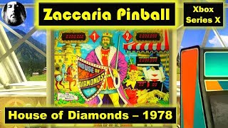 Zaccaria Pinball  House of Diamonds  Xbox Series X  4K60fps  Gameplay only [upl. by Valente]