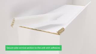 How to Fit Traditional Cornice and Pelmet [upl. by Bakki]